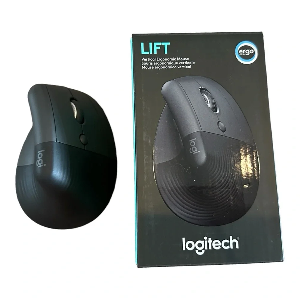LIFT Vertical Ergonomic Mouse Logitech black certified wireless